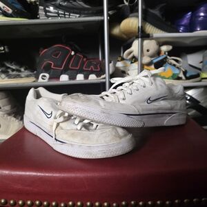 🔥 Nike SB Skate! Size 10.5 Men’s White Canvas Low-Top Sneakers